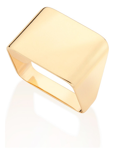 Anel Formato Quadrado Liso.(joia Licenciada 513455 513455 em Oferta na Shopee