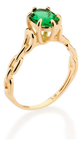 Anel Solitário Composto Por Aro Formato Cor 513457 513457 em Oferta na Shopee