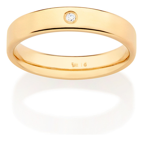 Aliança Lisa Composta Por 1 Zircônia De 1, 513464 513464 em Oferta na Shopee