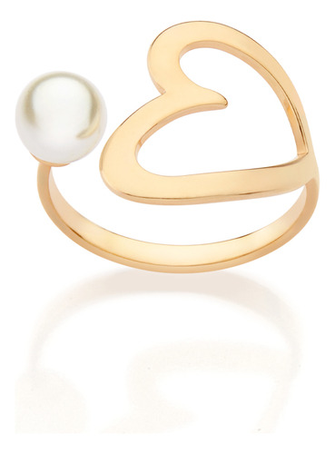 Anel Ajustável Formato Coração Vazado Com 513468 513468 em Oferta na Shopee