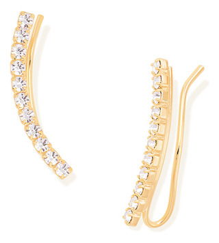 Brinco Formato Grampo Com 22 Cristais (par). 523209 523209 em Oferta na Shopee