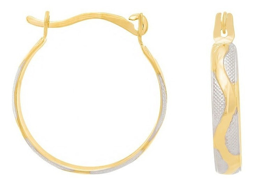 Brinco Argola Banhado Ouro Com Rhodium Rommanel 523921 523921 em Oferta na Shopee