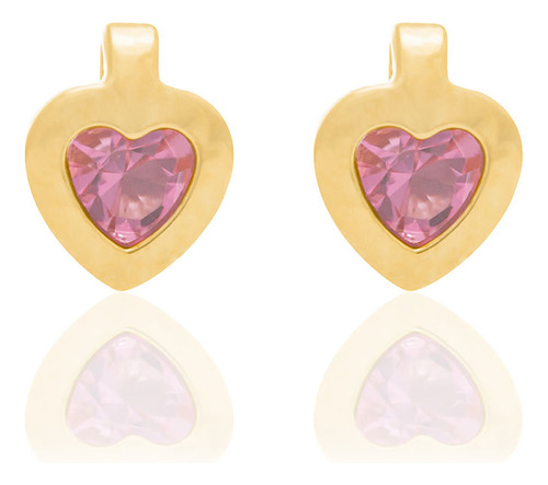 Brinco Infantil Formato Coração Com Crista 524296 524296