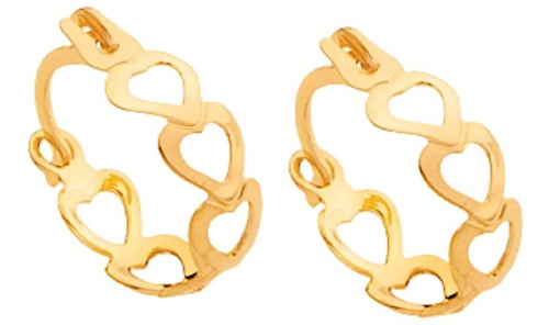 Brinco Rommanel Argola Pequena Ouro 18k Antialergico 523351 523351 em Oferta na Shopee