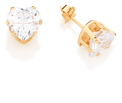 Brinco Solitário Formado Por Zircônia No F 525839 525839 em Oferta na Shopee