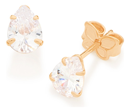 Brinco Solitário Formado Por 2 Zircônias N 526170 526170 em Oferta na Shopee