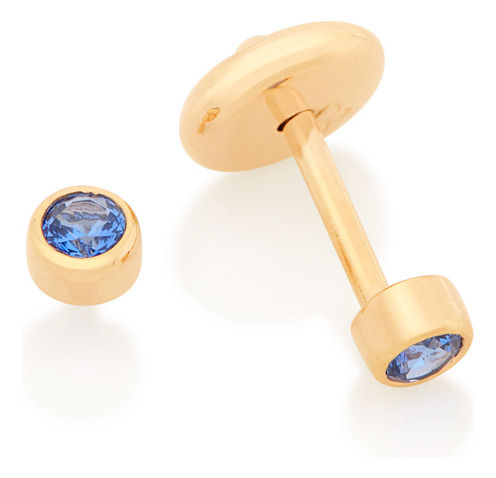 Brinco Infantil Solitário, Formado Por 2 Zi 526384 526384 em Oferta na Shopee