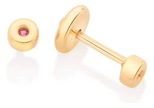 Brinco Solitário Infantil, Cravejado Por 2 526713 526713 em Oferta na Shopee