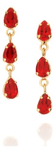 Brinco Composto Por 6 Cristais Gotas De 4x6 526745 526745 em Oferta na Shopee