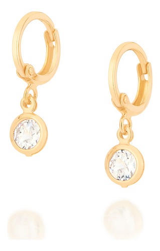 Brinco Argola Composta Por 2 Zircônias De 5 526770 526770 em Oferta na Shopee