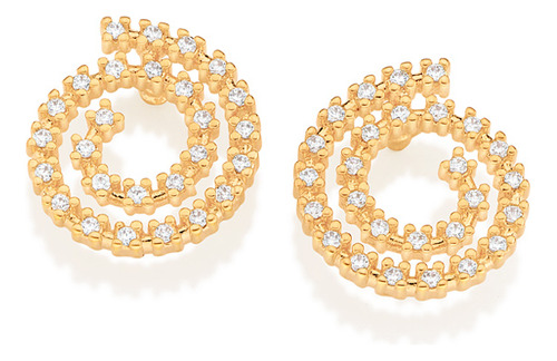 Brinco Formato Espiral Cravejado Por 54 Zirc 527062 527062 em Oferta na Shopee