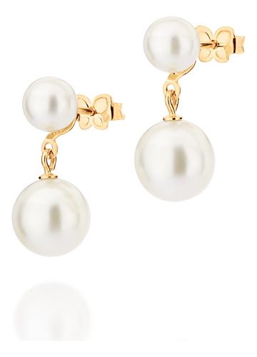 Brinco Composto Por 2 Pérolas Sintéticas D 527133 527133 em Oferta na Shopee