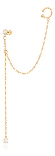 Brinco Ear Cuff Com Piercing De Pressão For 527153 527153 em Oferta na Shopee