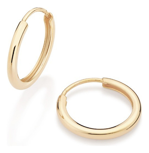 Brinco Rommanel Folheado Ouro Argola 1,6cm 527165 527165 em Oferta na Shopee