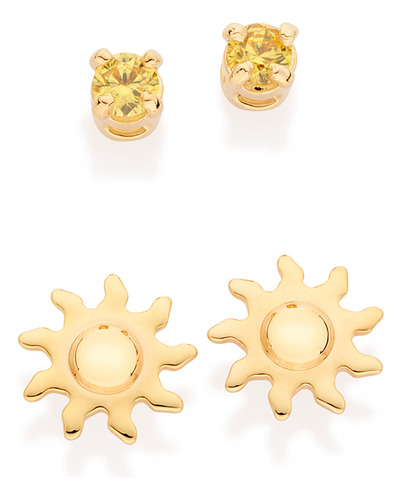 Kit Brinco Formado Por Um Par No Formato Sol 527177 527177 em Oferta na Shopee