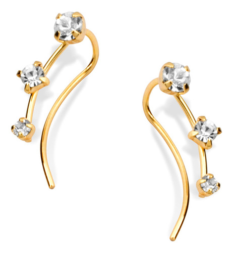 Brinco Formato Grampo Com Cristais De Difere 522731 522731 em Oferta na Shopee