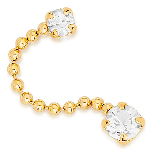 Brinco Formado Por 2 Cristais Intercalados P 522765 522765 em Oferta na Shopee