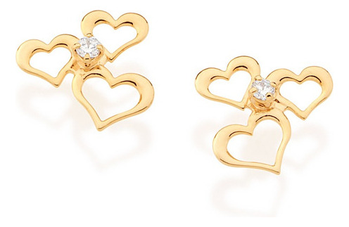 Brinco de Coração Rommanel: Onde Comprar | BuscaProdutos