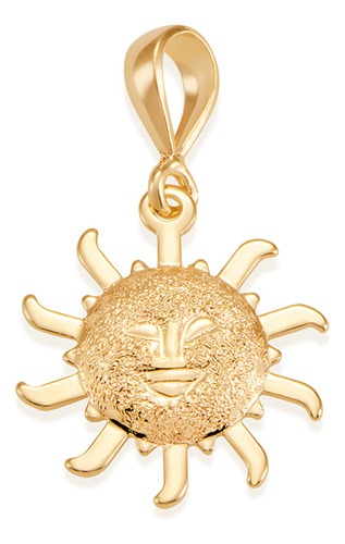 Pingente Formato Sol Com Centro Granitado E 540481 540481 em Oferta na Shopee