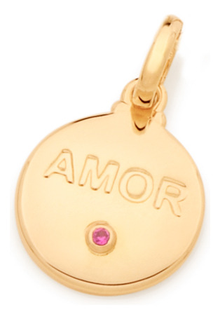 Pingente Medalha Escrito Amor, Composto Por 542249 542249 em Oferta na Shopee