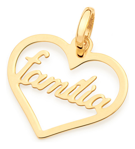 Pingente No Formato De Coração Vazado, Esc 542343 542343