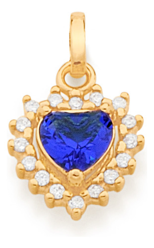 Pingente No Formato De Coração, Cravejado 542365 542365 em Oferta na Shopee