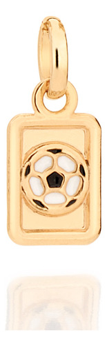 Pingente Infantil Retangular Com Bola De Fut 542431 542431 em Oferta na Shopee