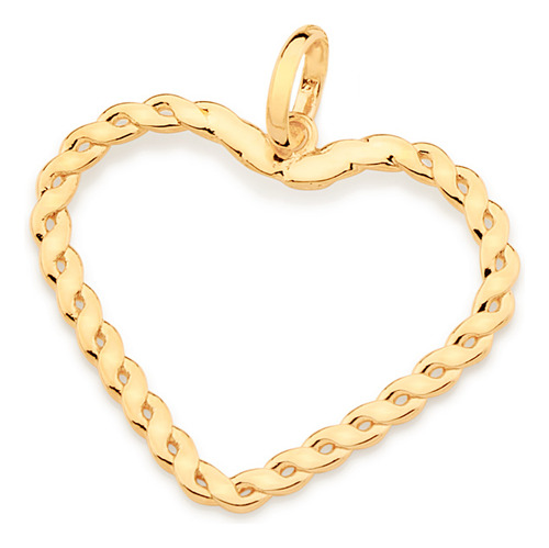 Pingente Formato Coração Trabalhado Com Ar 542474 542474 em Oferta na Shopee