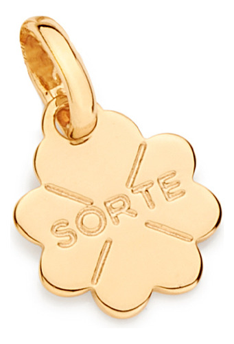 Pingente Formato De Trevo Escrito Sorte.med 542650 542650 em Oferta na Shopee