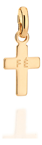 Pingente Formato Cruz Escrito Fé Ao Centro. 542657 542657 em Oferta na Shopee