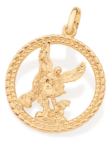 Pingente Medalha Com São Miguel Arcanjo Ao 542667 542667