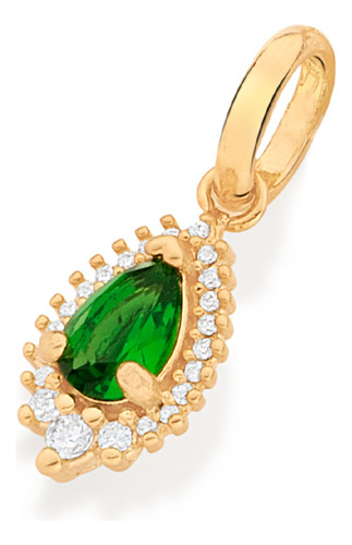 Pingente Formato Gota Cravejado Por 19 Zirc? 542672 542672 em Oferta na Shopee