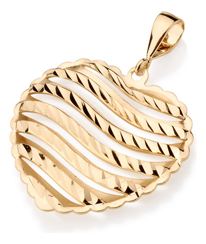 Pingente Formato Coração Diamantado Com De 541516 541516 em Oferta na Shopee