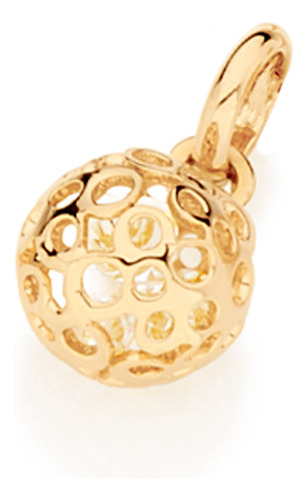 Pingente Formato Globo Com Detalhes Vazados 541839 541839 em Oferta na Shopee