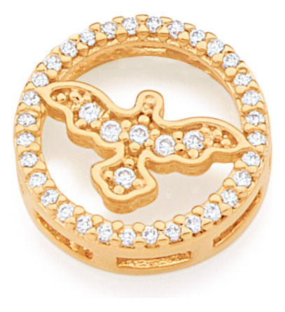 Pingente Redondo Com  Espirito Santo  Ao Cen 541933 541933