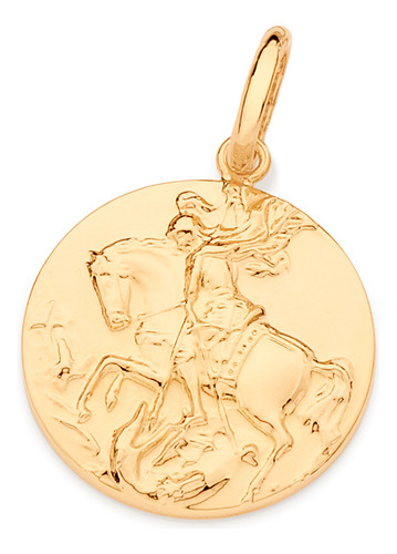 Pingente Medalha De São Jorge.med 3,4 Cm X 542707 542707 em Oferta na Shopee