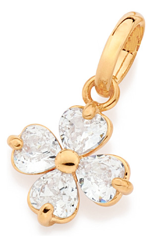 Pingente Flor Composto Por 4 Zircônias Form 542729 542729 em Oferta na Shopee