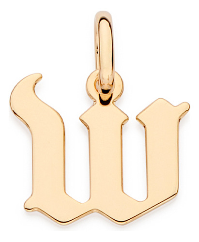 Pingente Letra Gótica 18k Letra W 542787 Rommanel 5427870066 em Oferta na Shopee