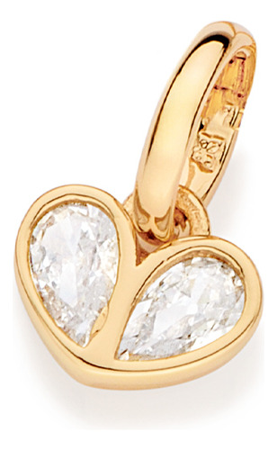 Pingente Formato Coração Composto Por 2 Zi 542804 542804