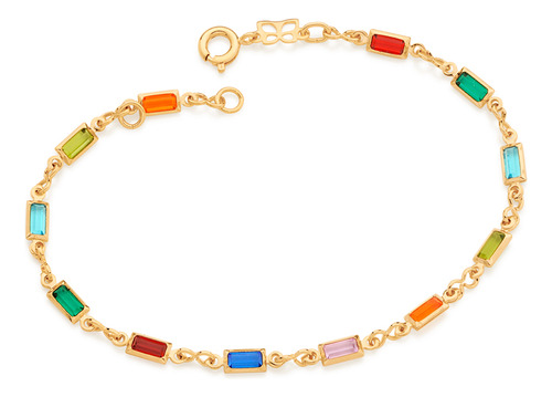 Pulseira Fio De Pedras Coloridas Formato Ret 550668 550668 em Oferta na Shopee