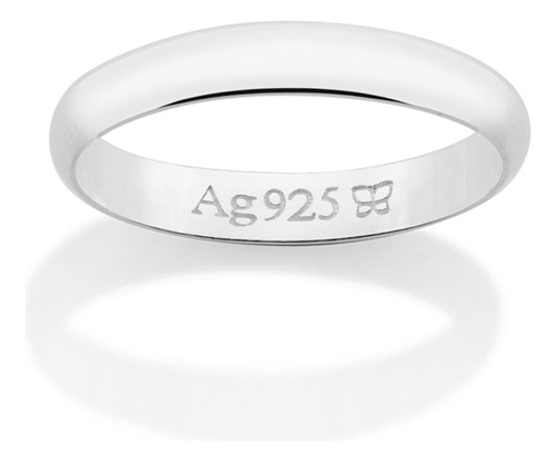 Aliança Lisa Meia Cana Com 3,0 Mm. 810208 810208 em Oferta na Shopee