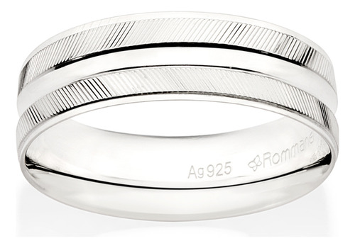 Aliança De  6,0 Mm Composta Por Friso Ao Ce 810254 810254 em Oferta na Shopee