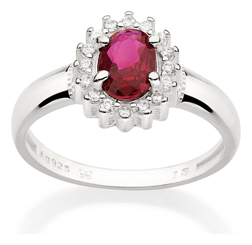 Anel Cravejado Por 16 Zircônias De 1,25 Mm 810271 810271