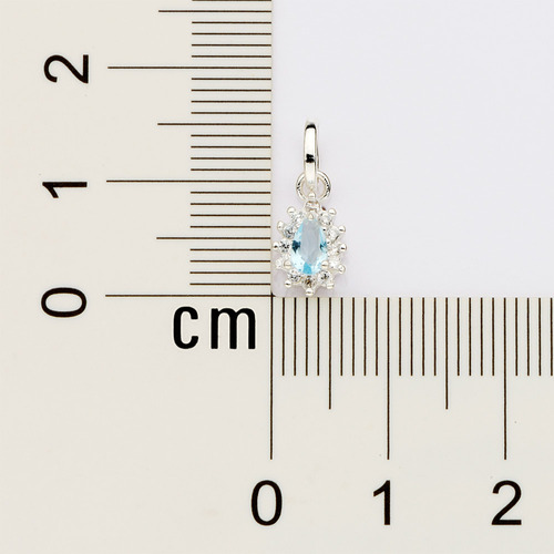 Detalhes do Pingente Formato Gota Cravejado Por 12 Zirc? 840070 840070