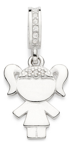 Berloque Redondo Cravejado Por 13 Zircônias 840077 840077 em Oferta na Shopee