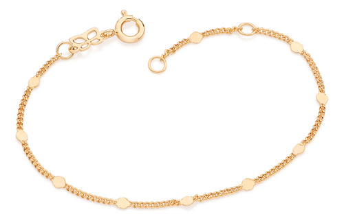 Pulseira Formada Por Corrente De Elo Groumet 552023 552023 em Oferta na Shopee