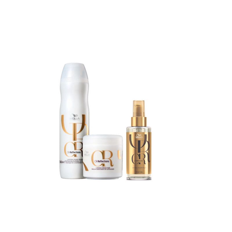 Wella Oil Reflections Kit Shampoo 250ml + Masc 150ml + Óleo 100ml