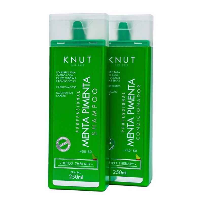 Knut Kit Menta Pimenta Shampoo 250ml + Condicionador 250ml em Oferta na Shopee