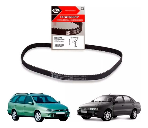 Correia Dentada Fiat Marea 2.0 20v Turbo 98/2007 167 Dentes