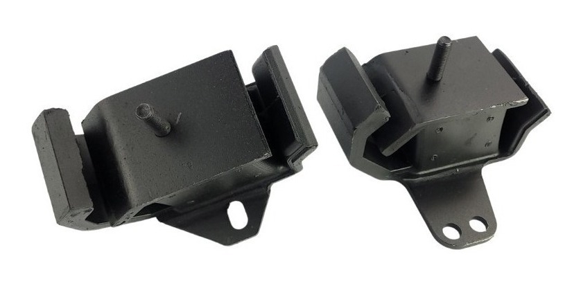 Kit 2 Coxim Calço do Motor Lados Direito e Esquerdo Frontier 2.8 MWM 2002 2003 2004 2005 2006 2007 2008